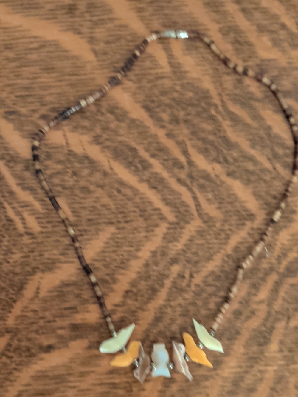 Handcrafted Multicolor Beaded Women’s Necklace - Yellow & White Accents